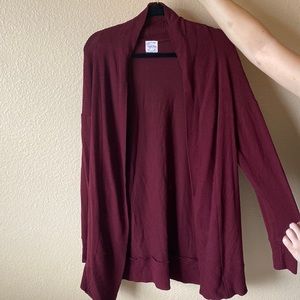 Maroon Cardigan